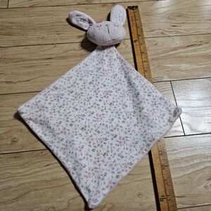 George Asada Pink Bunny Rabbit Lovey Soft Plush Security Blanket Baby Toy Flower